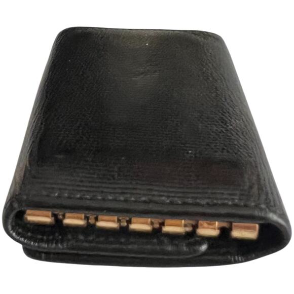 CHANEL Coco Button Leather 6 Ring Key Case Black/7BK0307 - Picture 6 of 16